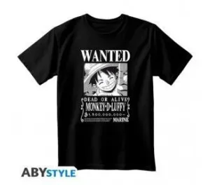 ONE PIECE - CAMISETA PREMIUM WANTED LUFFY TALLA L
