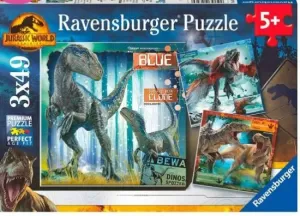 JURASSIC WORLD - PUZZLE 3 X 49 PZAS
