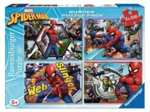 MARVEL SPIDERMAN - PUZZLE 4 X 100 PZAS