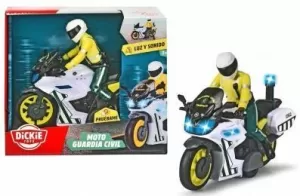 MOTO GUARDIA CIVIL C/ FIG 17 CM C/ LUZ + SONIDO