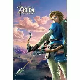THE LEGEND OF ZELDA - POSTER ERIK 91.5 X 61 CM BREATH OF THE WILD HYRULE ESCENA