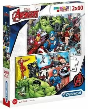 AVENGERS - PUZZLE 2 X 60 PZAS