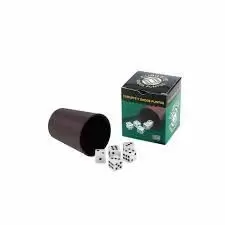 CUBILETE + DADOS PUNTOS CAJA CARTON