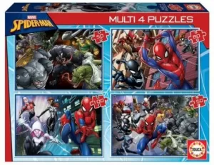 SPIDERMAN - MULTI PACK 4 PUZZLES
