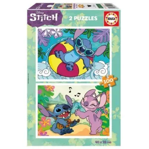 STITCH - PUZZLE 2 X 100 PZAS