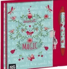 MAGIC - DIARIO CON CANDADO + BOLIGRAFO CELESTE