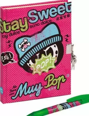 MUY POP STAY SWEET - DIARIO C/CANDADO + BOLIGRAFO