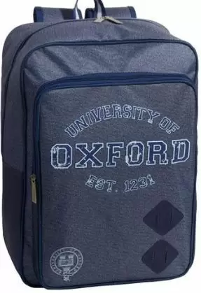OXFORD - MOCHILA UN CUERPO CUADRADA C/BOL AZUL