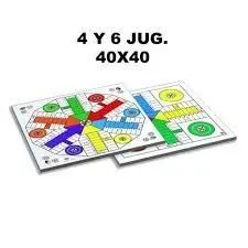 TABLERO MADERA PARCHIS 4/6 JUGADORES 40X40 CM 