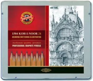 LAPICES CAJA METALICA DUREZAS B-10H KOH-I-NOOR