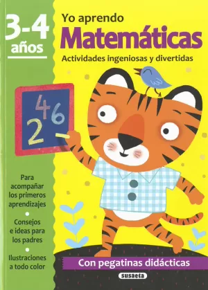YO APRENDO MATEMÁTICAS 3-4 AÑOS