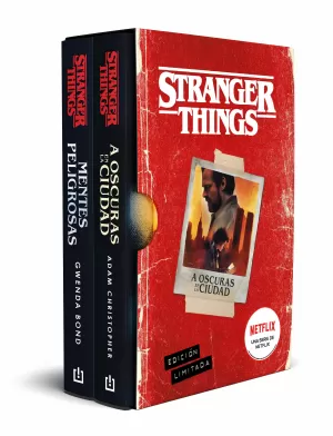 STRANGER THINGS - PACK MENTES PELIGROSAS + A OSCURAS EN LA CIUDAD